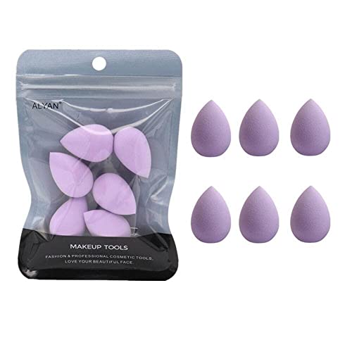 6Pcs Mini Makeup Sponge Small Beauty Sponge Blender Set For Foundation, Powder, Concealer Highlight, And Eye Shadow Nice Processed - Medaid International