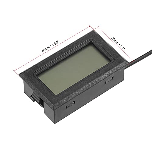 Uxcell - Digital Thermometer -50 to 110°C, 10K Temperature Gauge, 1m NTC Probe