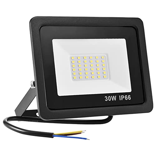 AMZ - 30W LED Flood Light, IP66 Waterproof Security Fixture, 2100Lm