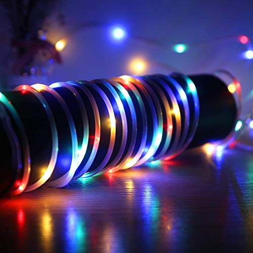 Afufu - 20m RGBY LED Tube Light, IP65 Waterproof, 8 Remote Modes, Timer