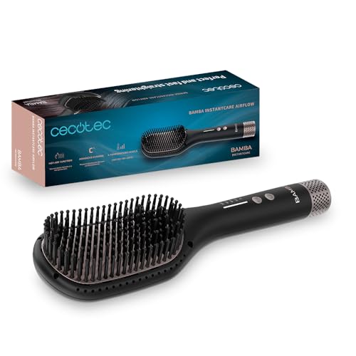 Cecotec - Bamba InstantCare AirFlow Brush, Ceramic Coating, 4 Heat Levels, Auto Shut-Off