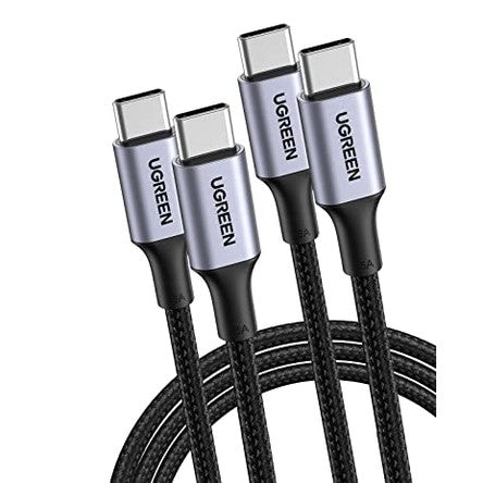 UGREEN - 100W USB C to USB C Cable, 5A Fast Charging, PD 3.0, 2-Pack