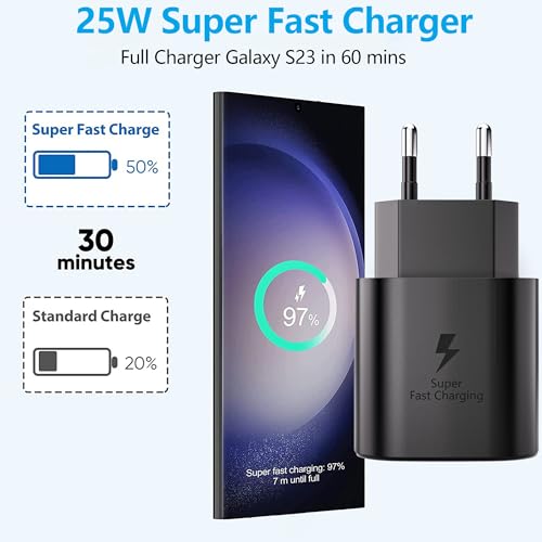 JupptElectronics - 25W USB C Fast Charger for Samsung Galaxy S Series & Note
