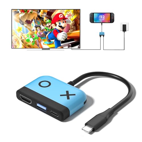Kstkry - Portable Dock for Nintendo Switch 2 with HDMI, USB 3.0, USB C Charging