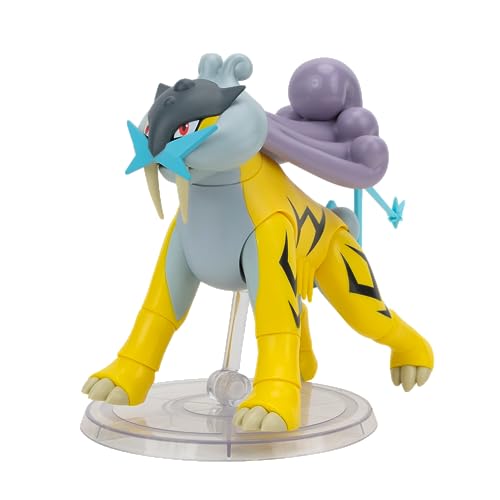 Brand Pokemon - Raikou 6" Super-Articulated Figure, Authentic Select Series Details