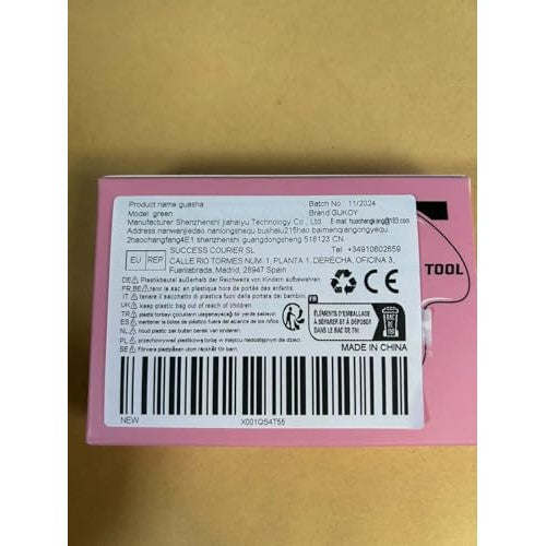 Gua Sha Facial Tool Guasha Board Natural Jade Stone for SPA Acupuncture Therapy Trigger Point Treatment, Relieve Muscle Tensions Reduce Puffiness (Green) - Medaid International