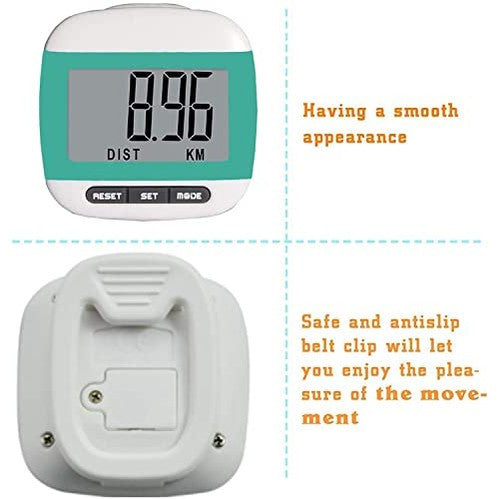 Lebexy - Clip-On Pedometer Tracker for Steps, Distance, and Calories