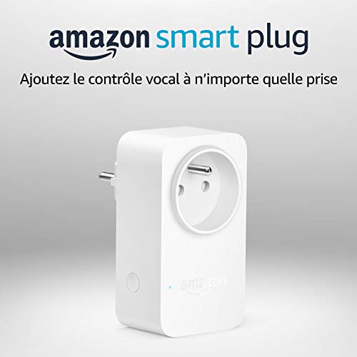 Amazon - WiFi Smart Plug with Alexa Voice Control, Easy Setup, Energy Monitoring