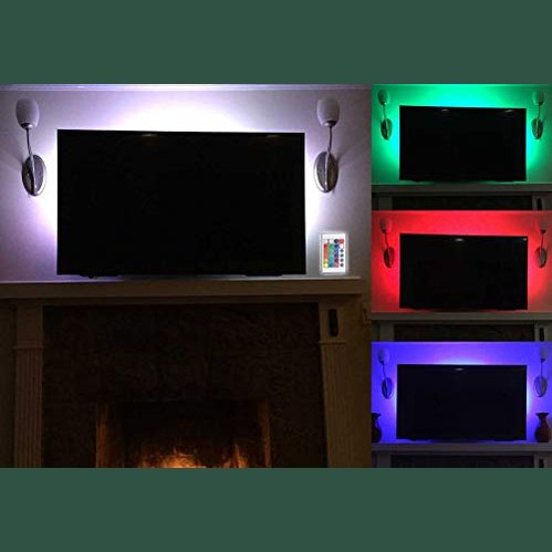 NYC Acoustics - USB RGB LED Light Strip for TV/Monitor Backlighting + Remote Control