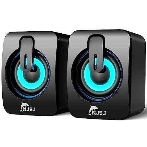 NJSJ - A2 2.0 Wired Desktop Speakers with USB Power and AUX-in for PC & Laptop