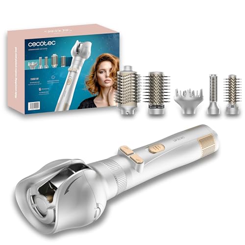 Cecotec - 1100W CeramicCare 6in1 Gyro Hair Dryer with Interchangeable Heads