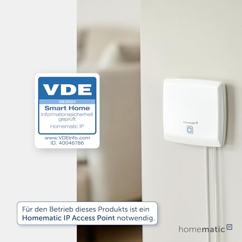 Homematic IP - Smart Radiator Thermostat with App & Voice Control, Alexa Compatible