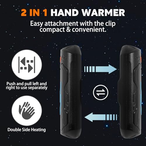 Lcjecv - Rechargeable Hand Warmers, 20 Hours Heat, Portable USB, 2 Pack