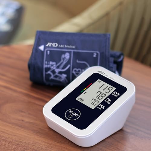 A&D Medical Blood Pressure Monitor for Home Use, UA-651 – Upper Arm Precise BP Machine – Wide Range Cuff (8.6” / 22-42cm), Adults, 4 AA Batteries - Medaid International