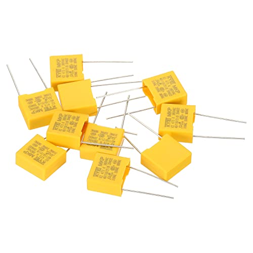 Patikil - 10 Pack Safety Capacitors 0.047uF AC 380V, Polypropylene Film, DIY Kit