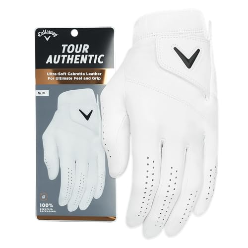 Callaway - Premium Cabretta Leather Golf Glove with Enhanced Grip and Comfort