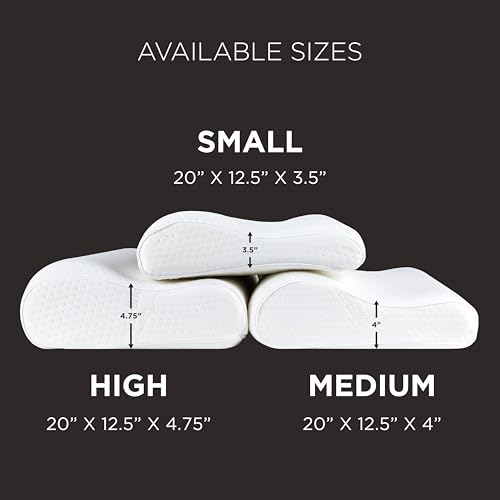 Tempur-Pedic TEMPUR-Ergo Neck Pillow, Medium Profile, White - Medaid International