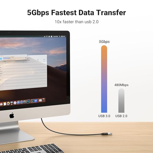 UGREEN - USB 3.0 Extension Cable, Type A Male to Female, High-Speed Data Transfer