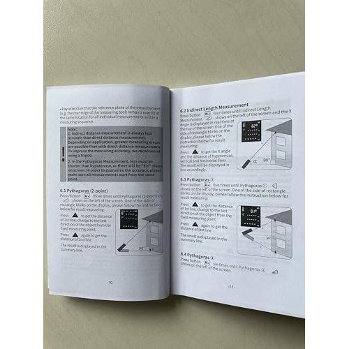 Huepar 330FT Green Laser Measuring Tool with Angle Sensor, ±1/16in (±1.5MM) Accuracy, Rechargeable Digital Laser Room Measuring Device, Laser Distance Measurement, Gifts for Men, Fathers Day Birthday - Medaid International