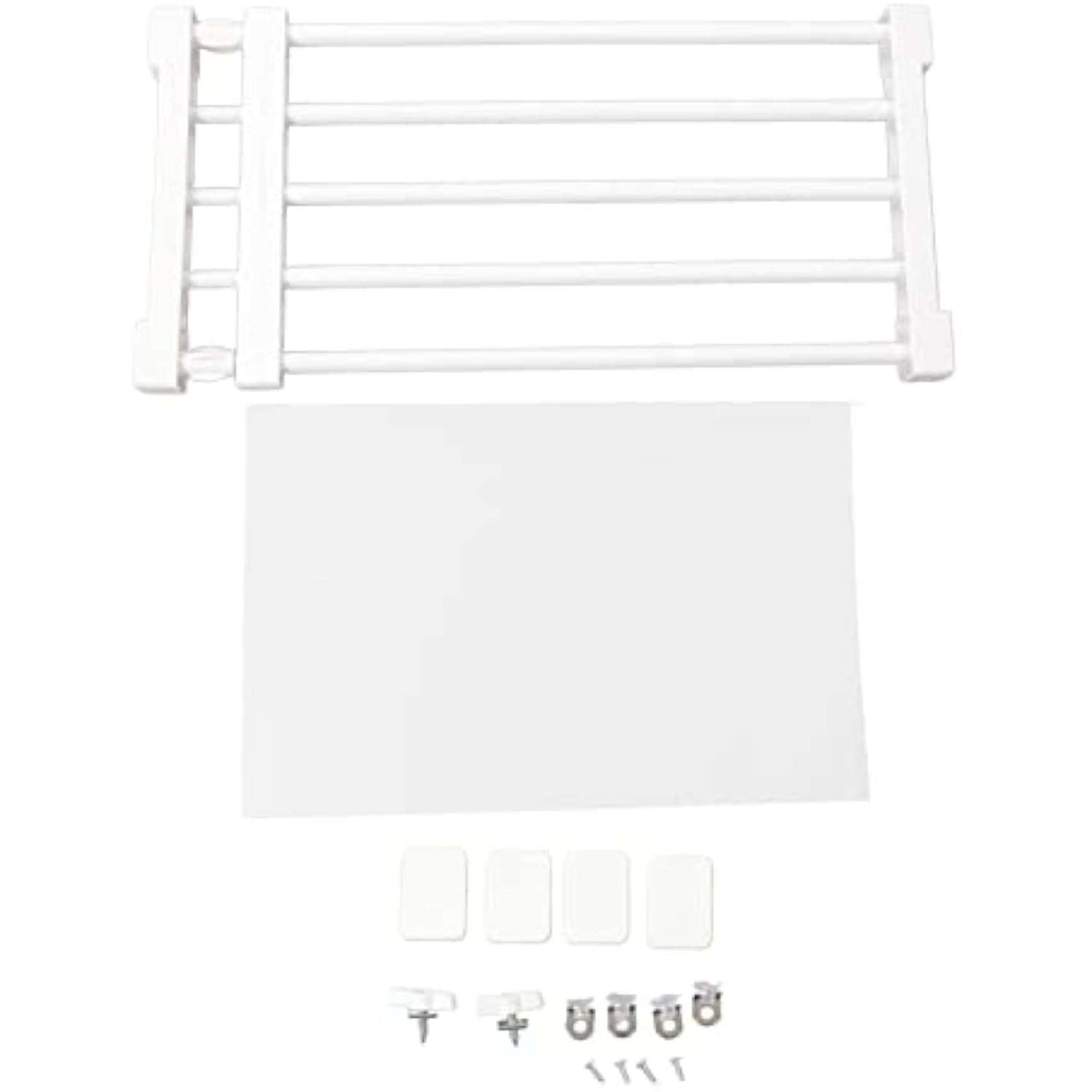 منظم رفوف خزانة قابل للتوسيع من نالاكال، 30-40 سم، رف واحد، حامل يثبت على الحائط، سعة 20 كجم