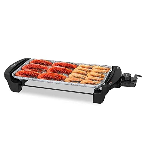 Cecotec - Rock and Water Electric Grill with Non-Stick Surface & Adjustable Temperature