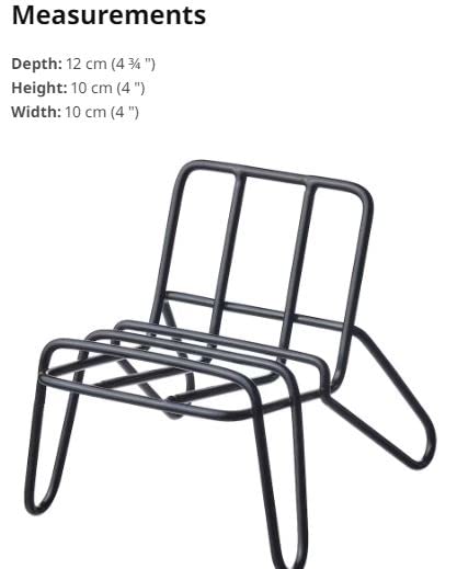 Ikea Alloy Steel KRUBBET Holder for Mobile Phone, Black - Medaid International