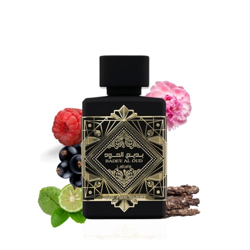 Lattafa Perfumes Bade'e Al Oud, Oud for Glory for Unisex Eau de Parfum Spray, 3.4 Ounce - Medaid International