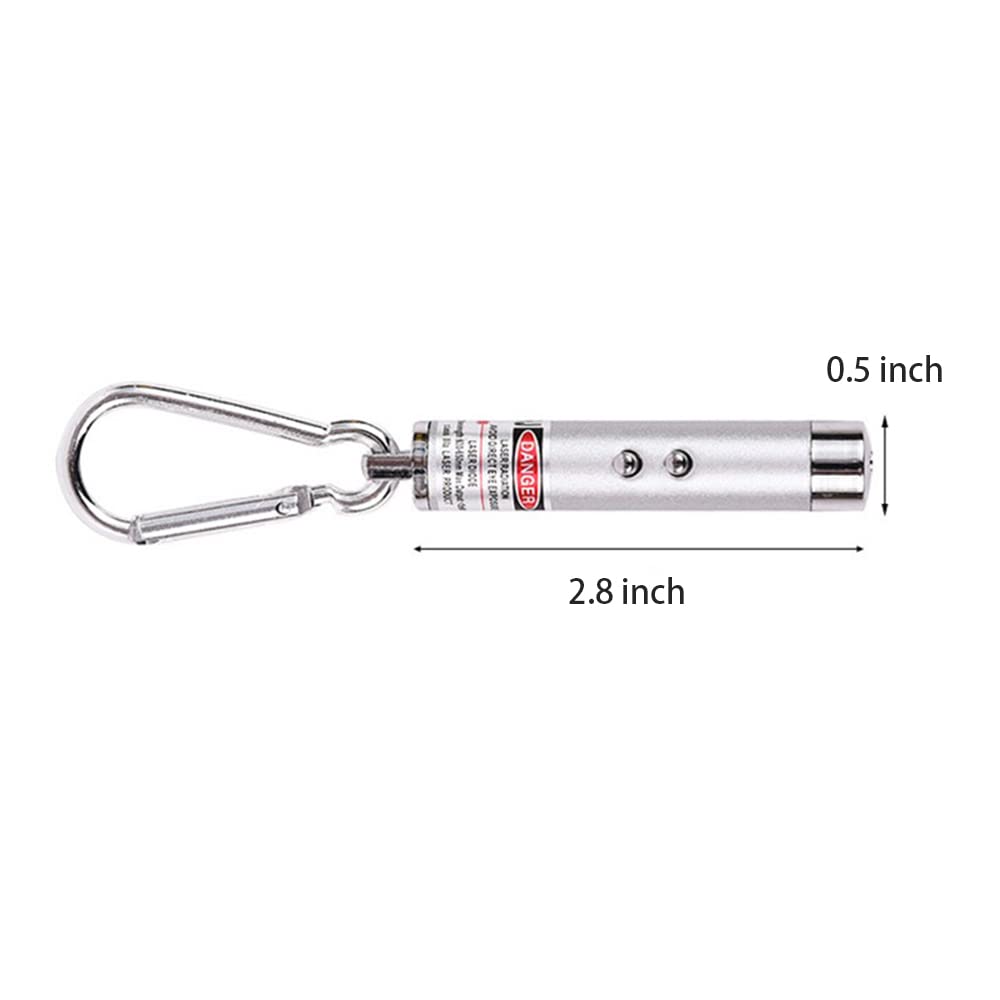 CHUQIANTONG 6PCS Mini Red Laser Pointer Cat Toy Interactive Training Tools White LED Torch Light Pet Supplies - Medaid International