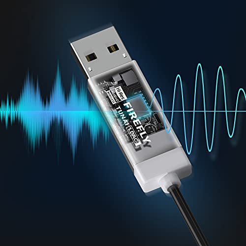 Tunai - LDAC Bluetooth Receiver, Ultra Mini USB DAC, 3.5mm AUX, No Charging Required