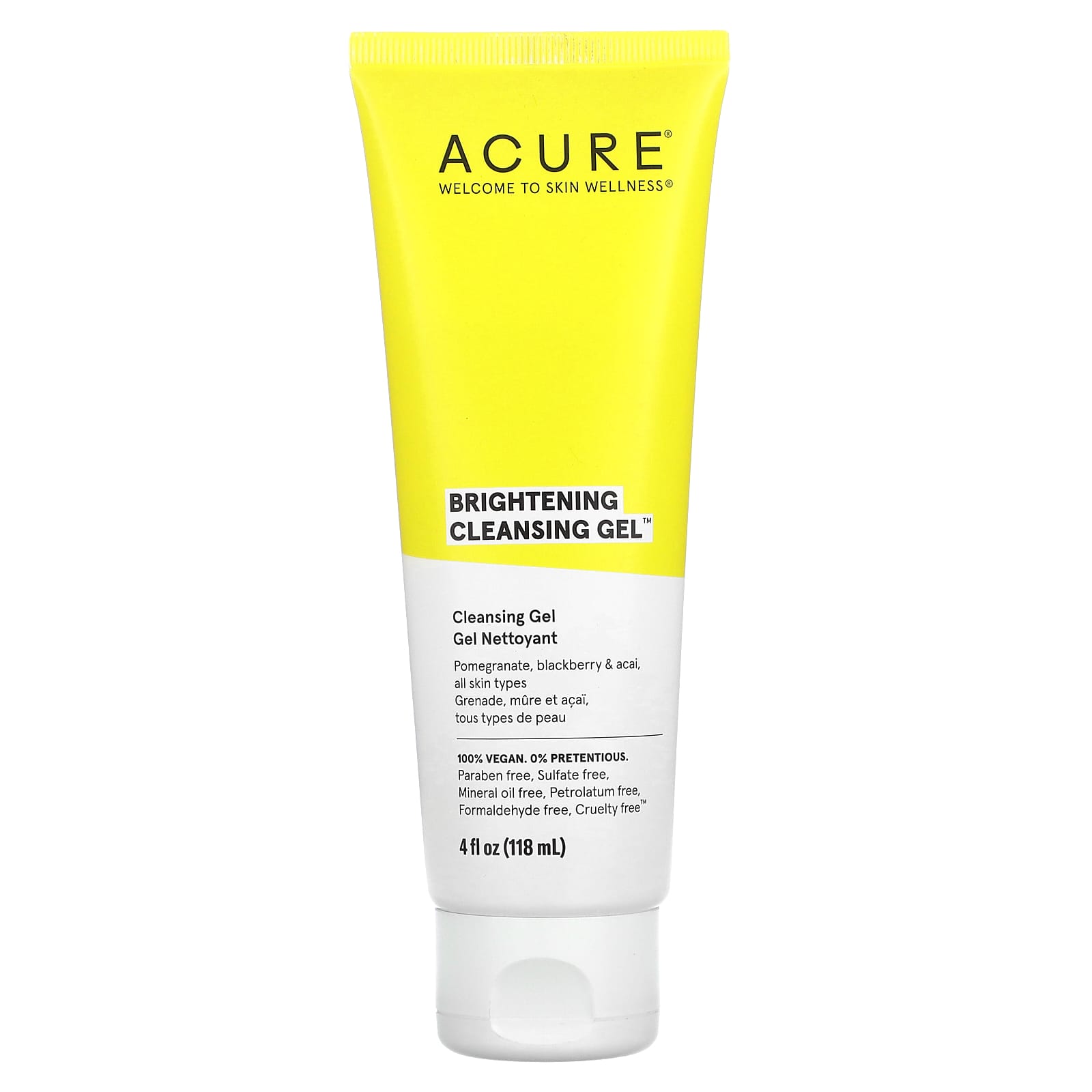 ACURE, Brightening Cleansing Gel, 4 fl oz (118 ml) - Medaid International