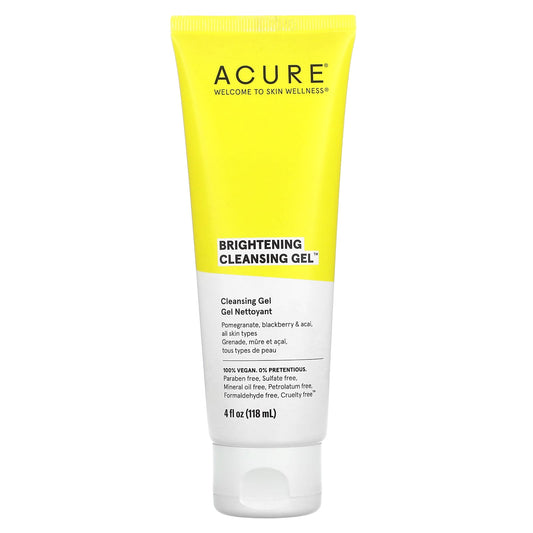 ACURE, Brightening Cleansing Gel, 4 fl oz (118 ml) - Medaid International