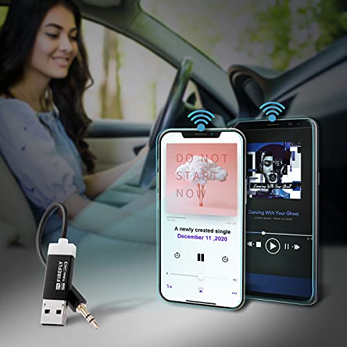 Tunai - LDAC Bluetooth Receiver, Ultra Mini USB DAC, 3.5mm AUX, No Charging Required