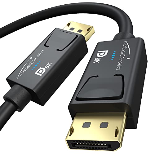 KabelDirekt - 8K DisplayPort Cable with A.I.S. Shielding & VESA Certified, 10ft