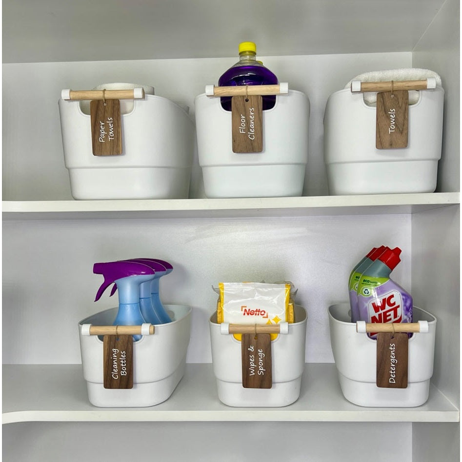 Wooden Swing Tags - Walnut (Pack of 6)