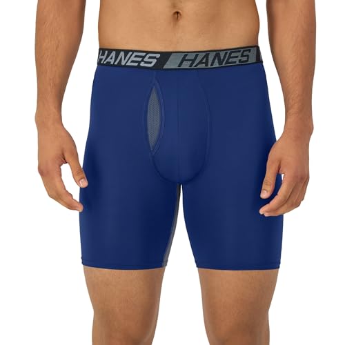 Hanes Total Support Pouch Men's Boxer Briefs Pack, Anti-Chafing, Moisture-Wicking Underwear with Cooling (Trunks Available) - Medaid International