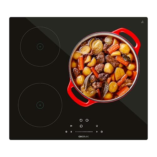 Cecotec - 3 Zone Induction Hob with 7200W Power, 9 Levels & Child Lock