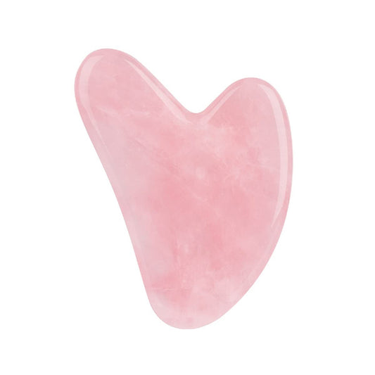 Gua Sha Facial Tool,Gua Sha Stones,Natural Jade Stone Guasha Board for SPA, Gua Sha Scraping Massage Tool on Face, Eye, Neck - Beauty Jade Facial Roller for Slimming Firming (Dark Pink) - Medaid International