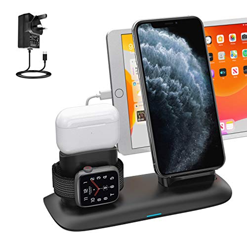 Upwade - 4 in 1 Wireless Charging Station for iPhone, Apple Watch & AirPods
