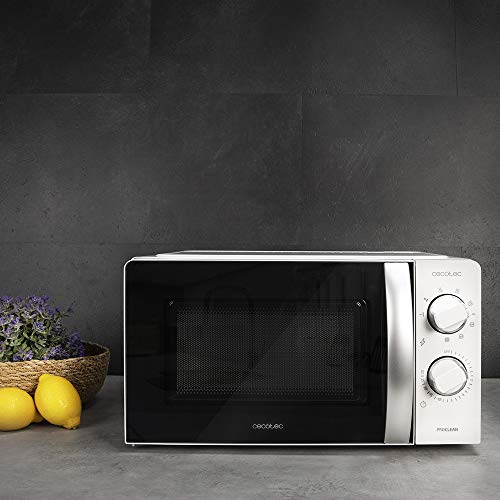 Cecotec - 700W Microwave with Grill, 20L Capacity, 6 Power Levels, 3Dwave Technology