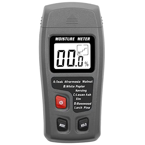 Janoiuc - Digital Wood Moisture Meter with 9V Indicator, Accurate Humidity Detection