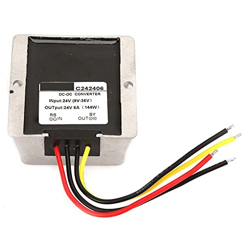 Yuecoom - 9-36V to 24V Car Voltage Stabilizer, 6A Boost/Buck Converter Module
