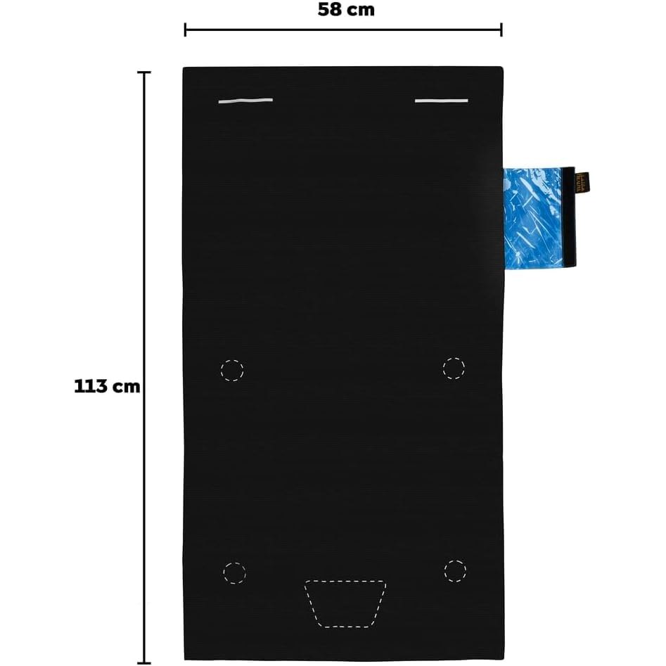 HILALFUL Roll Out & Pray - Electric Blue | Muslim Praying Rug for Adults | Water Resistant | Anti-Slip | Islamic Gift for Eid, Ramadan | for Travel | Lightweight - Medaid International