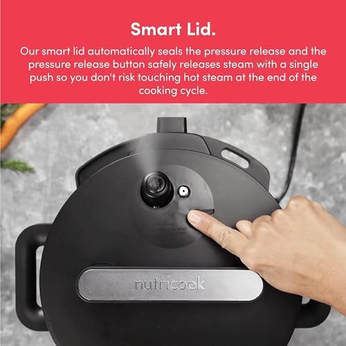 Nutricook Smart Pot 2,6 Liters,9 In 1 Electric Pressure Cooker, Slow Cooker,Rice Cooker, Steamer, Sauté Pot, Yogurt Maker & More, 12 Smart Programs With New Smart Lid"Min 1 year manufacturer warranty": Buy Online at Best Price in UAE - Amazon.ae - Medaid