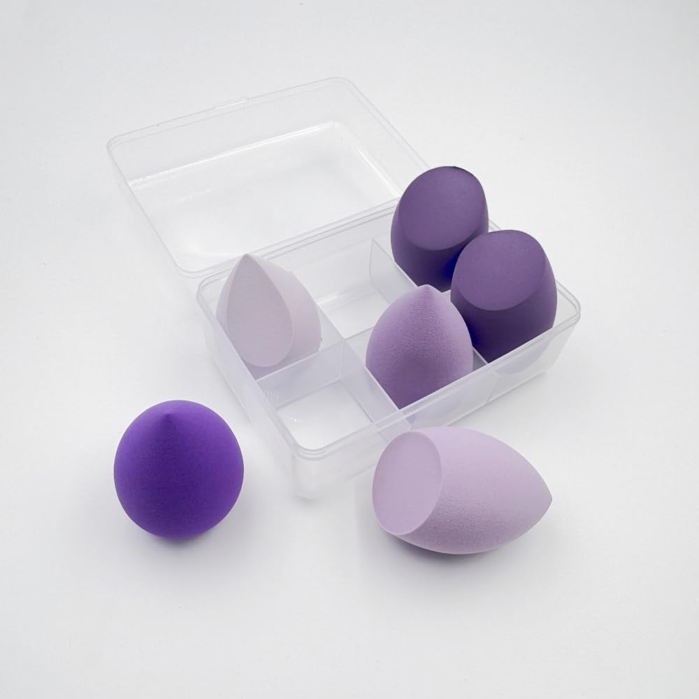 6-Piece Beauty Blender Set | Non-Absorbent Makeup Sponges, Oblique Cut & Water Drop Shapes for Foundation & Cosmetics 20 - Medaid International