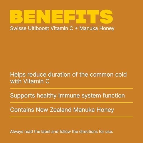 Swisse Ultiboost Vitamin C + Manuka Honey - 120 Tablets|B07BF69114