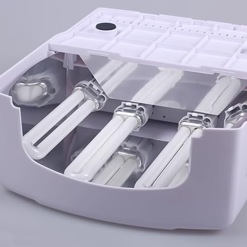 Lurrose - 4pcs 9W UV Nail Dryer Bulbs, 365nm Tube for Nail Art Lamps