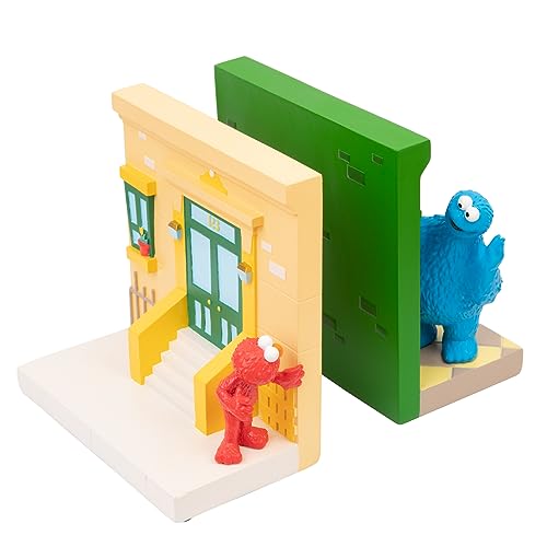 Grupo Erik - Sesame Street Bookends, Perfect for Kids Room, 6.5x5.9x3.4 in