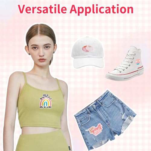 17pcs Positive Affirmations Iron On Patches Embroidered Boho Iron on/Sew on Patch for Clothes, Hats, Jeans, Dress, Backpacks, Etc - Medaid International