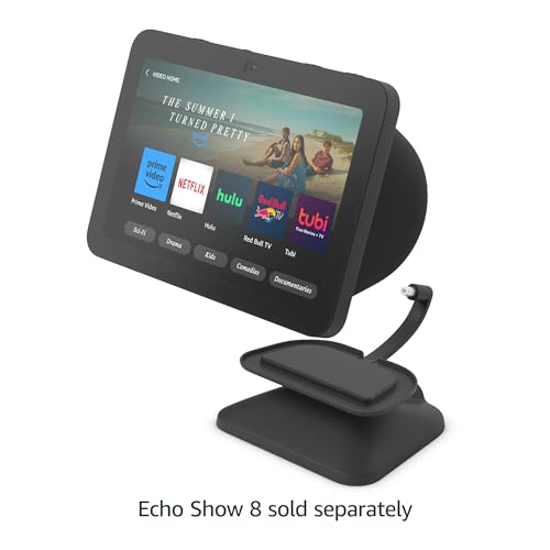 Echo Show 8 (3rd Gen) Adjustable Stand with USB-C Charging Port | Charcoal - Medaid International