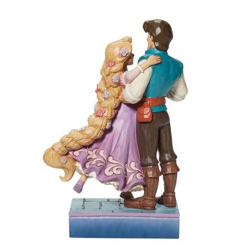 Enesco - Disney Traditions Tangled Figurine, Rapunzel & Flynn, 7.5", Multicolor